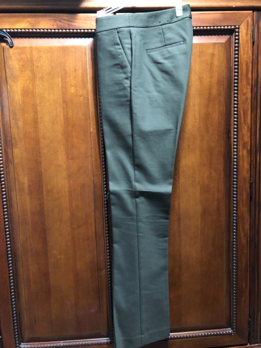 Express Olive Green The Columnist Straight Leg Dress Pants 2R